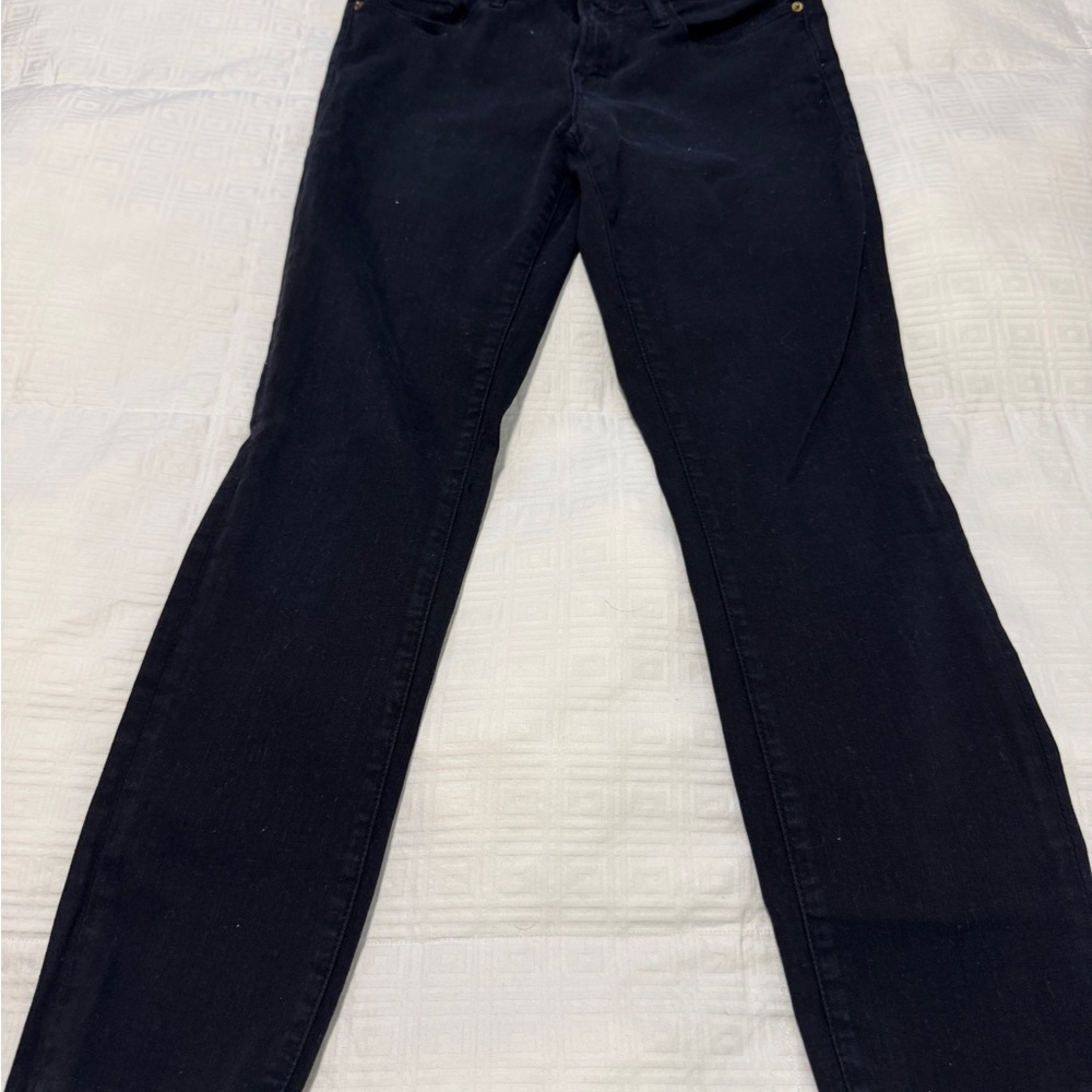 Frame Denim Women's Black Straight Leg Jeans